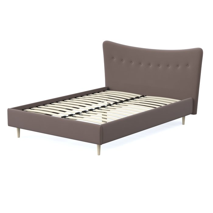 Кровать Финна 140x200 коричневого цвета