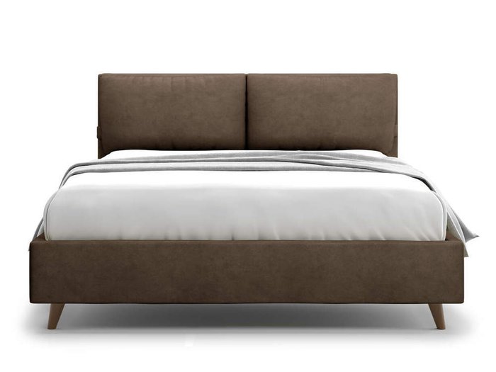 Кровать Trazimeno 160х200 коричневого цвета