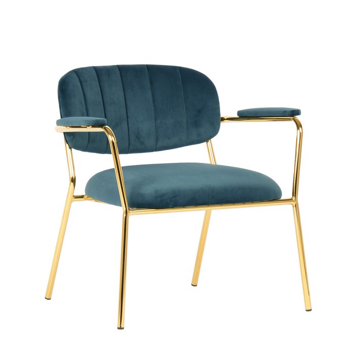 Кресло Кэрол синего цвета - купить Интерьерные кресла по цене 29156.0