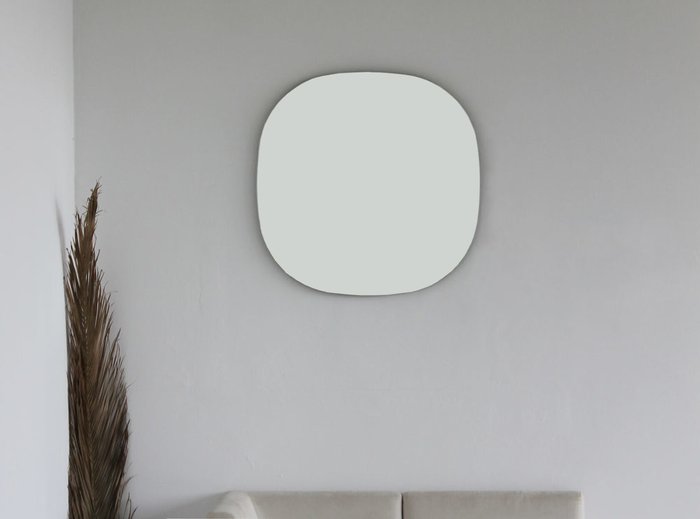 Настенное зеркало Abstract C 80х80 с каркасом из мдф