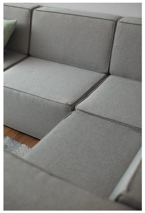 Модульный диван Cube серого цвета