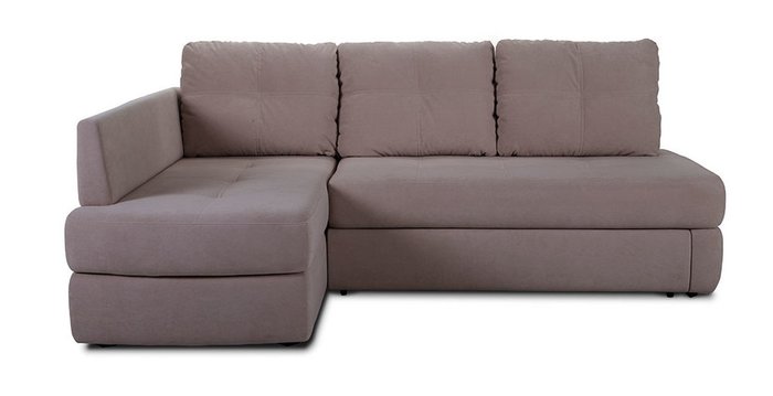 Угловой диван-кровать Арно коричневого цвета
