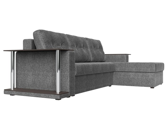 Угловой диван-кровать Даллас серого цвета