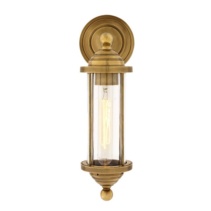 Настенный светильник Clayton brass латунного цвета