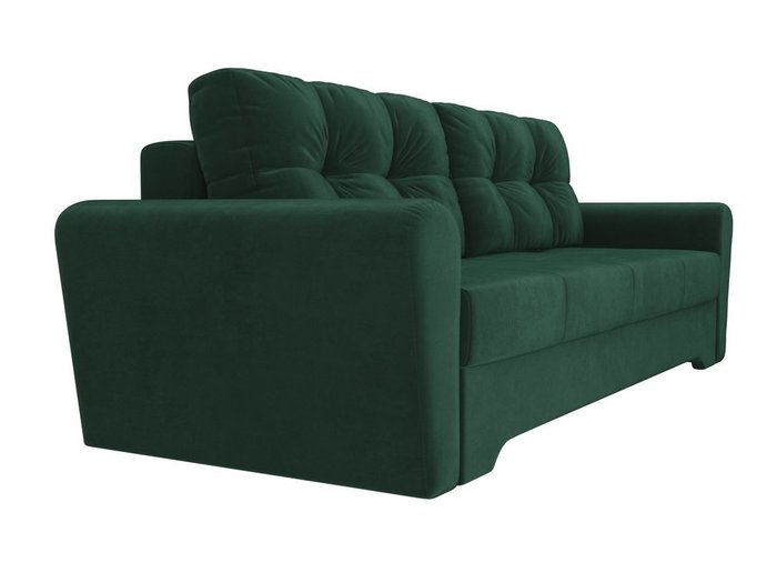 Прямой диван-кровать Амстердам зеленого цвета