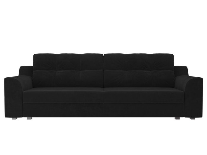 Прямой диван-кровать Сансара черного цвета