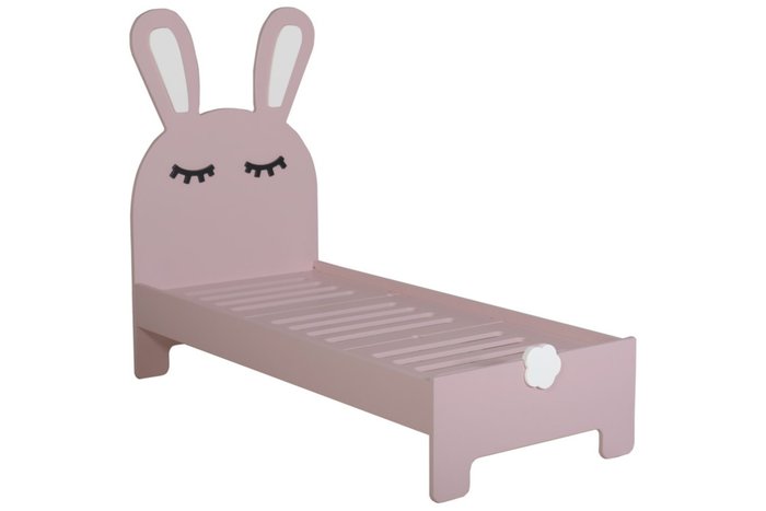 Детская кроватка Sleepy Bunny цвета пудра