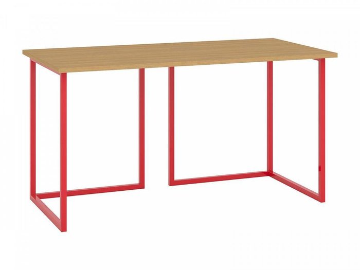 Письменный стол Board с основанием красного цвета