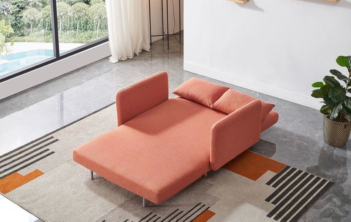 Диван-кровать Cardiff оранжевого цвета - купить Прямые диваны по цене 43166.0