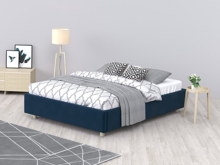 Кровать SleepBox 90x200 синего цвета