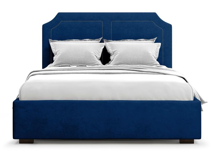 Кровать с подъемным механизмом Lago 160х200 синего цвета