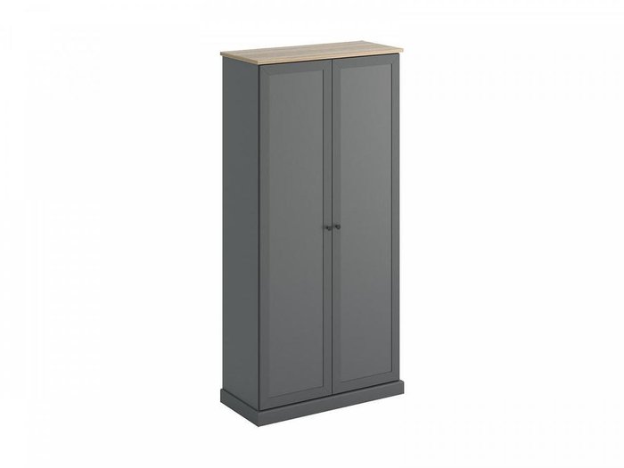 Шкаф двухдверный Caprio серого цвета