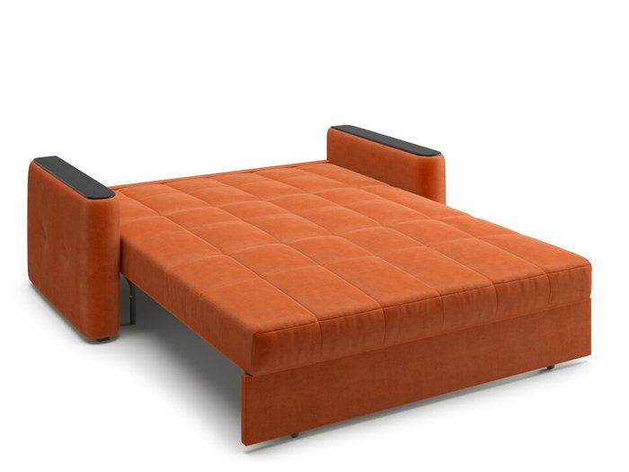 Прямой диван-кровать Ницца оранжевого цвета