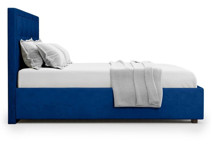 Кровать Komo 180х200 синего цвета с подъемным механизмом 