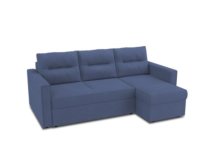 Угловой диван-кровать Macao синего цвета