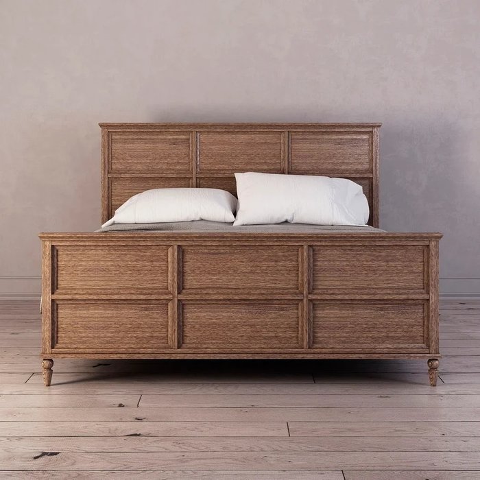 Кровать Vilton из дуба с изножьем 180х200