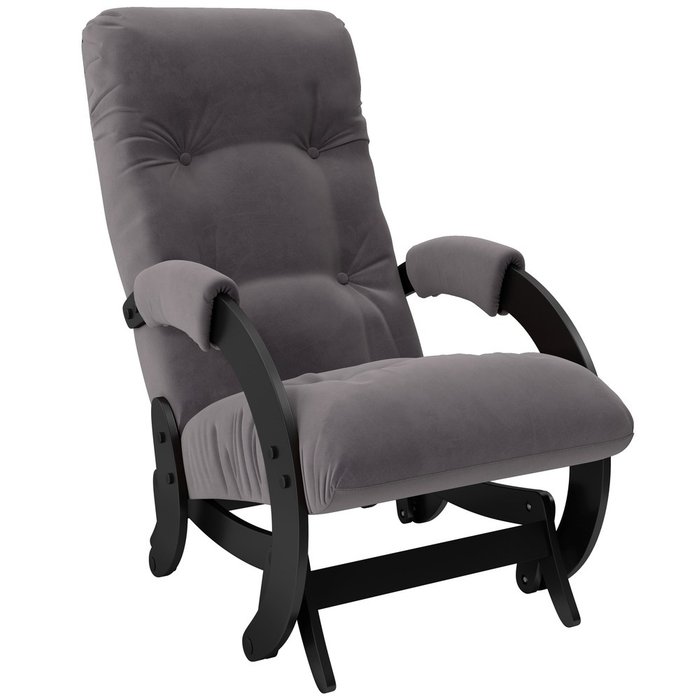 Кресло-глайдер Модель 68  с обивкой Verona Antrazite Grey