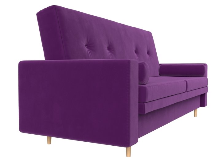 Прямой диван-кровать Белфаст фиолетового цвета (книжка) - лучшие Прямые диваны в INMYROOM