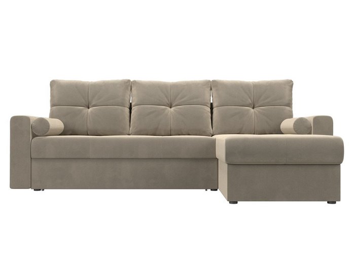 Угловой диван-кровать Верона бежевого цвета - купить Угловые диваны по цене 35990.0