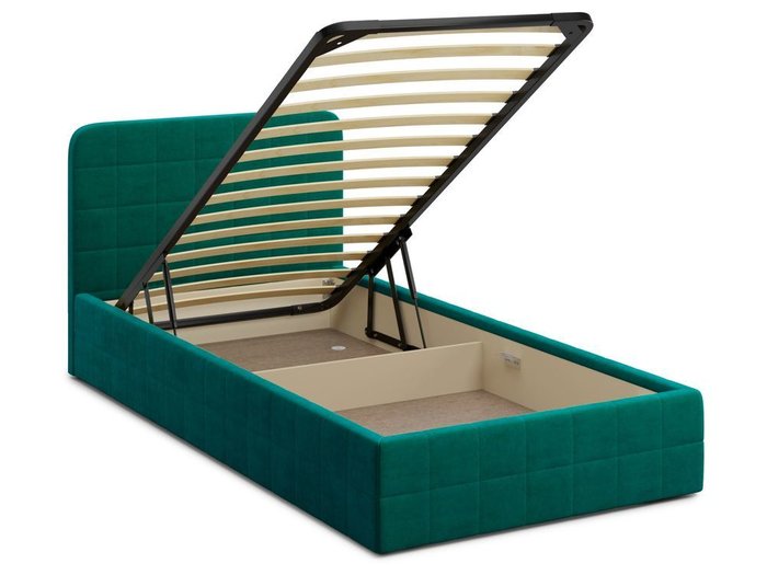 Кровать с подъемным механизмом Adda 90х200 зеленого цвета