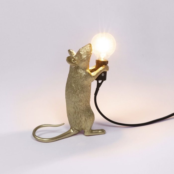 Настольная лампа Mouse Lamp Gold Step