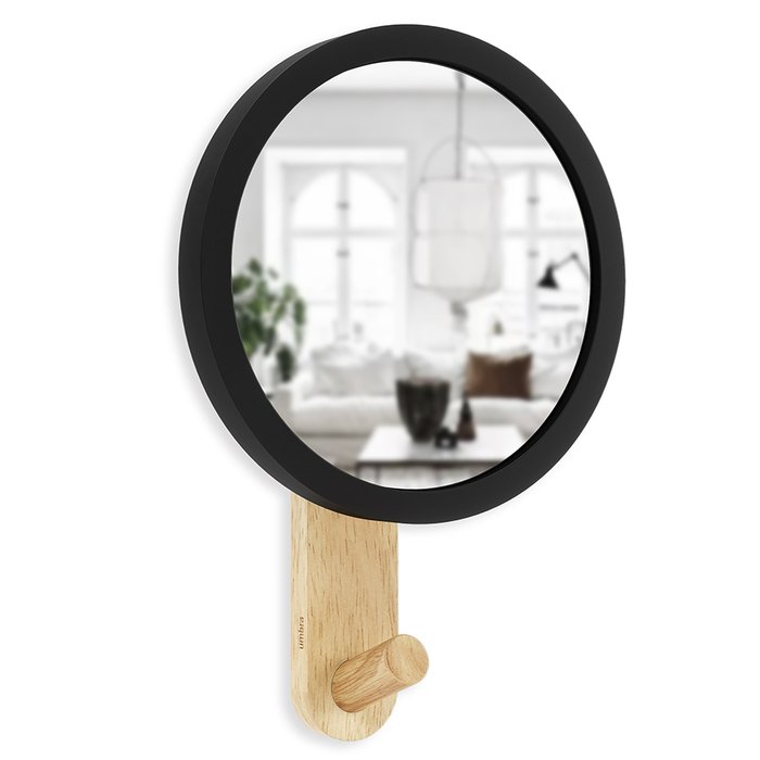 настенное Зеркало с вешалкой Umbra "hub"