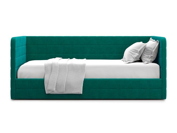 Кровать с подъемным механизмом Brenta 120х200 зеленого цвета