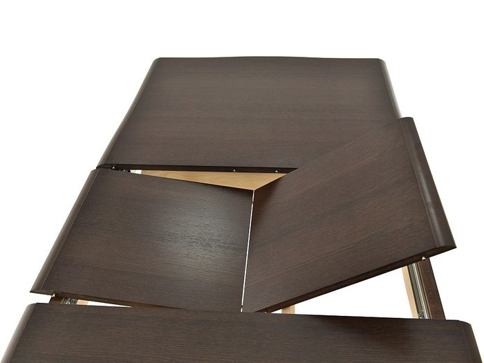 Стол раздвижной Кабриоль темно-коричневого цвета
