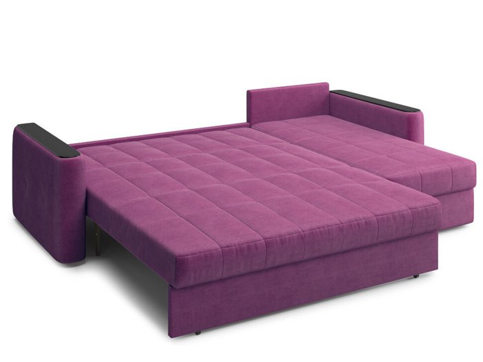 Угловой диван-кровать Ницца фиолетового цвета