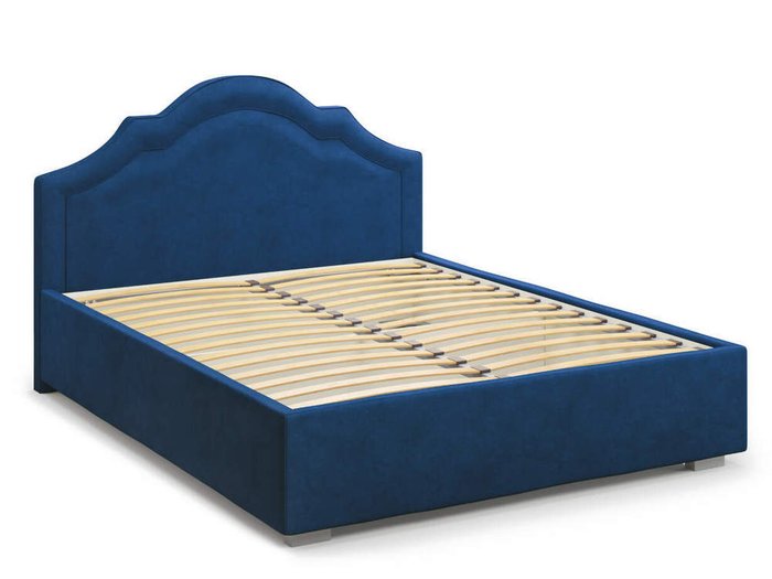 Кровать Madzore без подъемного механизма 180х200 синего цвета