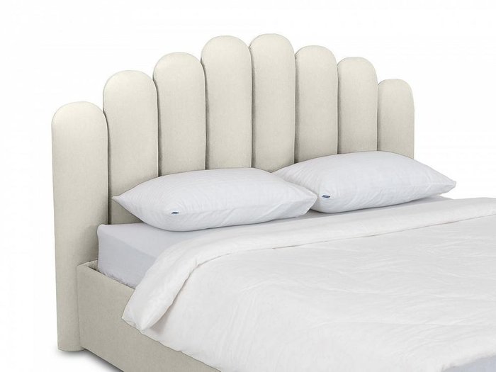 Кровать Queen Sharlotta 160х200 бежевого цвета с подъемным механизмом