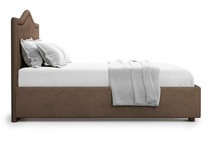 Кровать Tibr без подъемного механизма 180х200 шоколадного цвета
