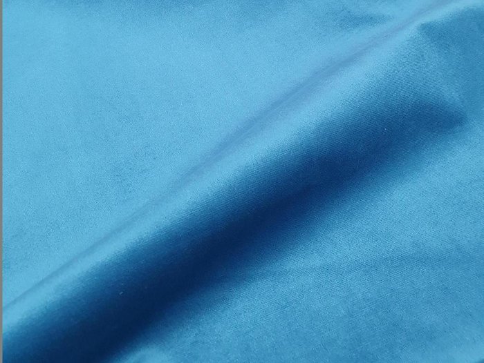 Кресло Карнелла черно-голубого цвета (ткань/экокожа)