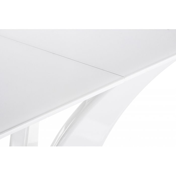 Раскладной обеденный стол Horns super white белого цвета
