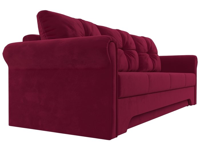 Прямой диван-кровать Европа красного цвета