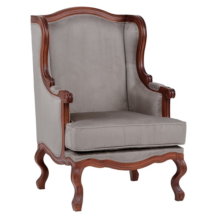 Кресло French Grey светло-серого цвета