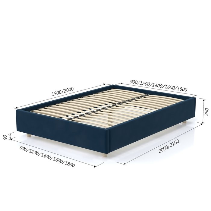 Кровать SleepBox 120x200 синего цвета