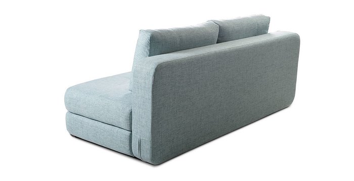 Прямой диван-кровать Арно бирюзово-голубого цвета