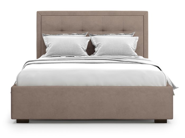 Кровать Komo 180х200 светло-коричневого цвета с подъемным механизмом 