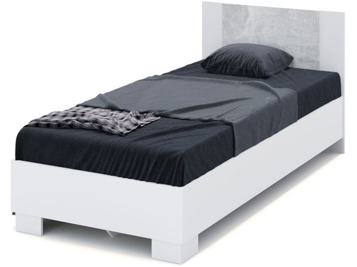 Кровать Аврора 90х200 белого цвета