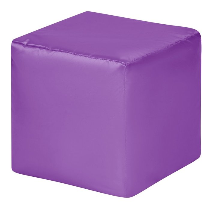 Пуфик Куб Оксфорд фиолетового цвета