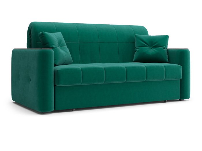 Прямой диван-кровать Ницца зеленого цвета