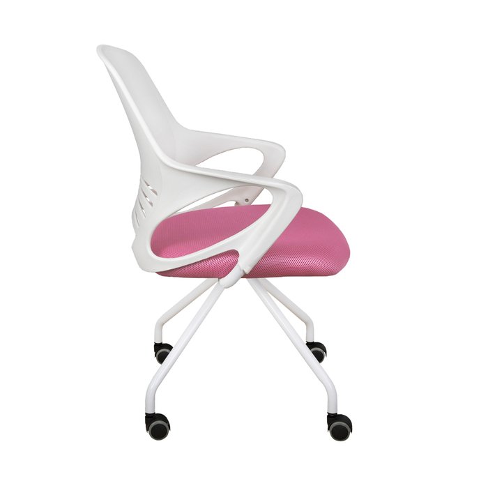 Кресло поворотное Indigo бело-розового цвета