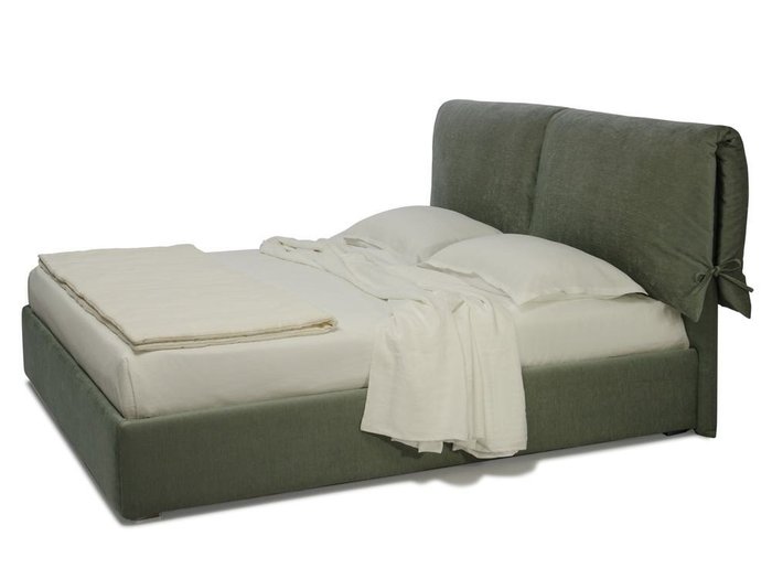 Кровать Boutique 200х200 с подъемным механизмом серого цвета