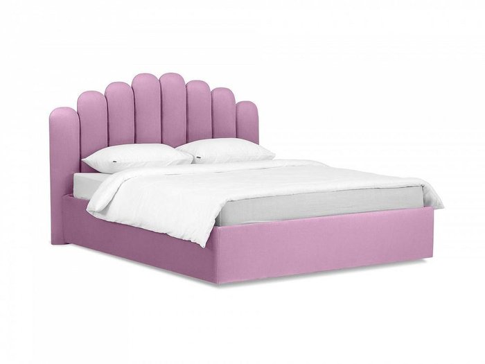 Кровать Queen Sharlotta 160х200 лилового цвета с подъемным механизмом