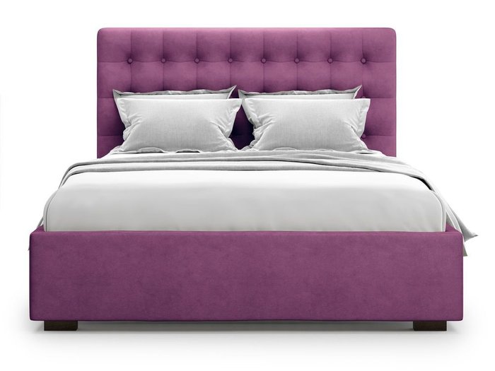 Кровать с подъемным механизмом Brayers 160х200 фиолетового цвета