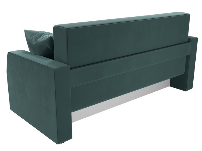 Прямой диван-кровать Малютка темно-бирюзового цвета