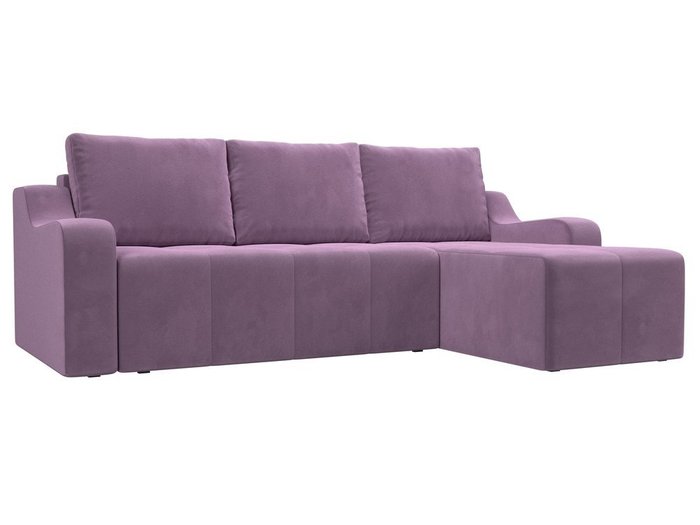 Угловой диван-кровать Элида сиреневого цвета