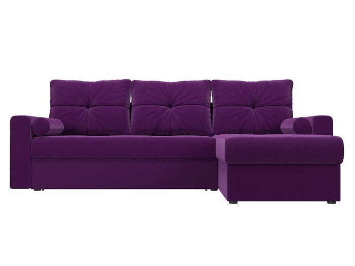Угловой диван-кровать Верона фиолетового цвета