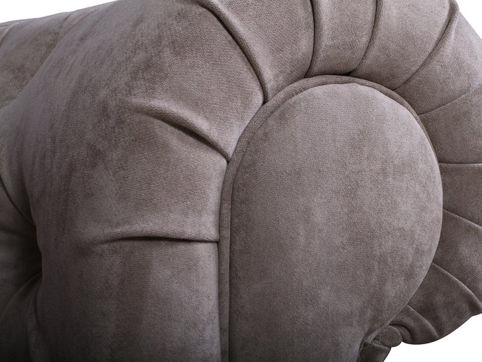 Кресло Chesterfield серо-бежевого цвета